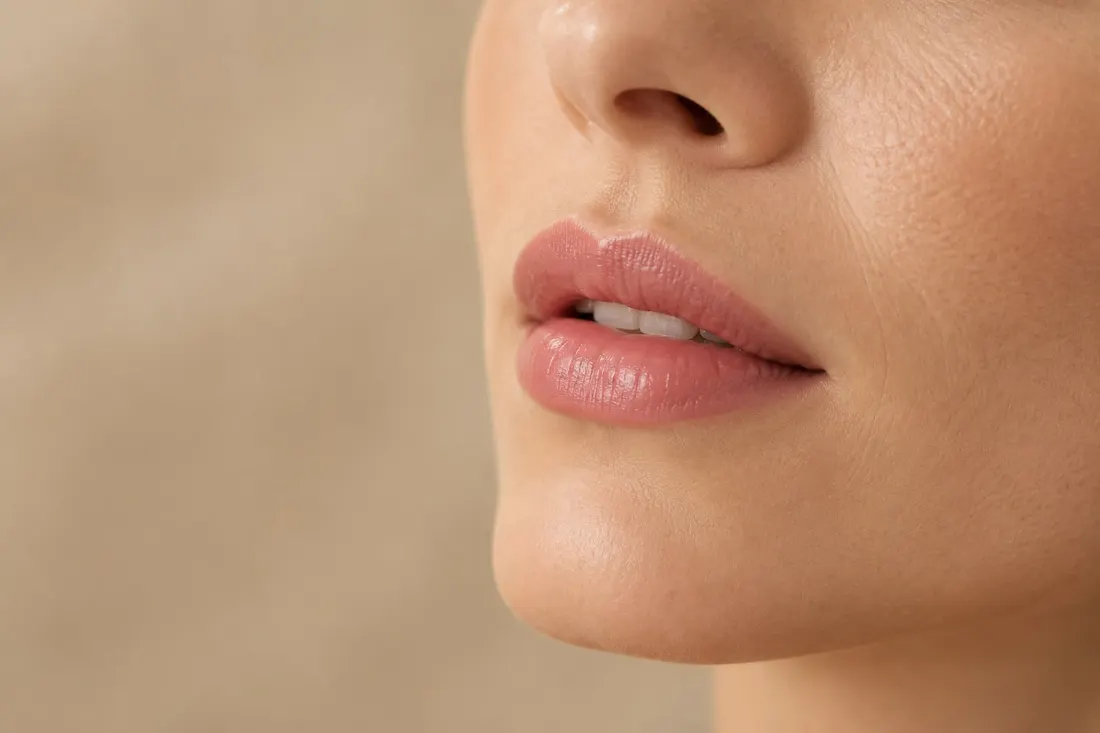 Natürlich pigmentierte Lippen nach Permanent Make-up
