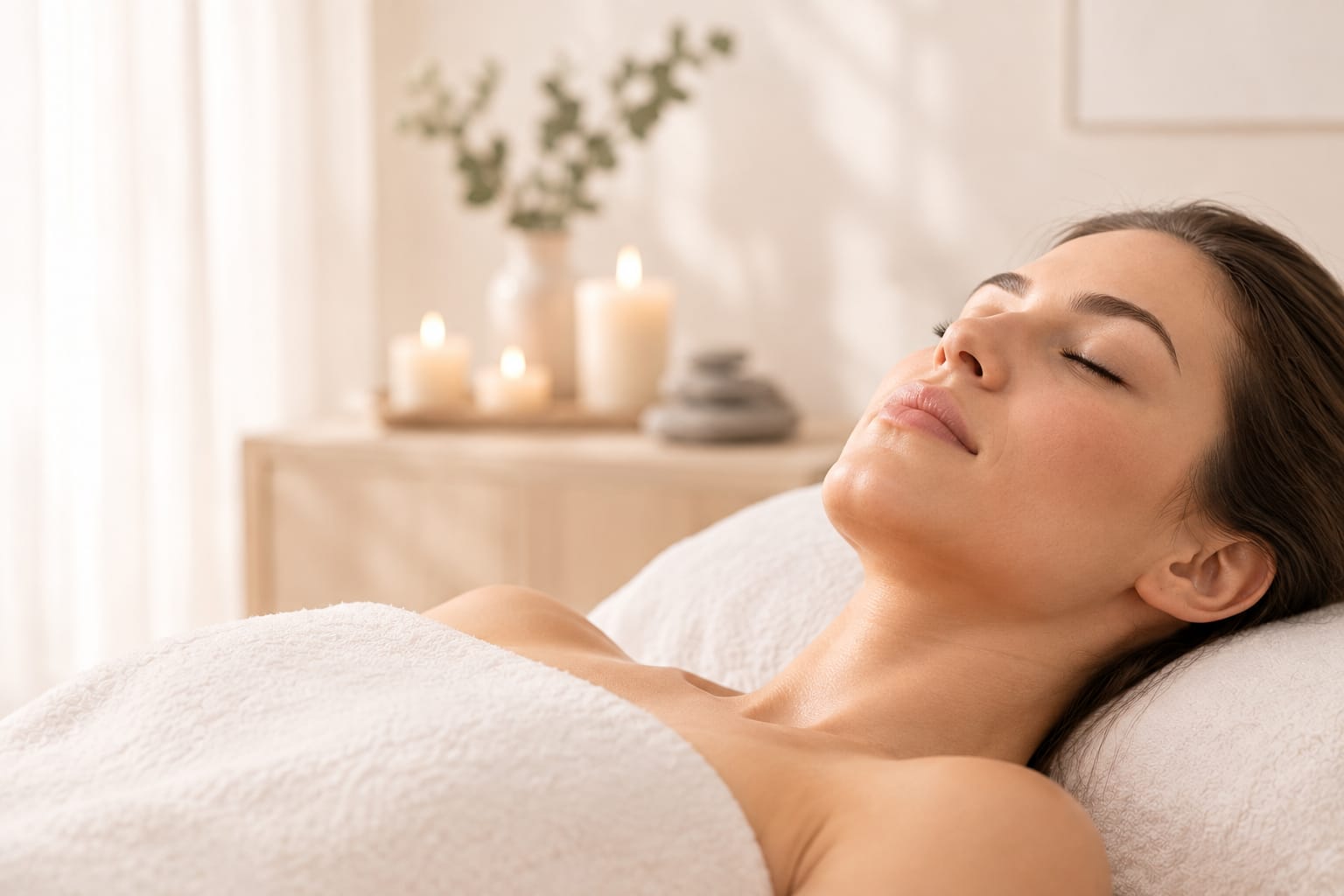 Pressotherapie Behandlung mit Beinmanschetten